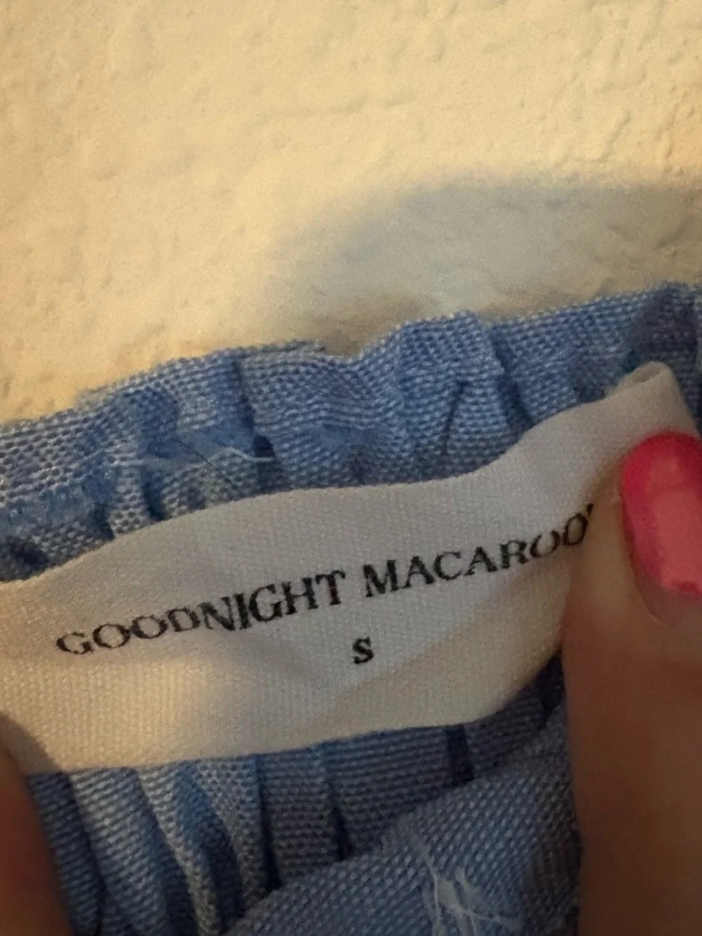 Goodnight Macaroon Light Blue Smocked Top - Picture 3 of 4